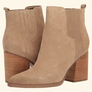 Marc Fisher Women's Matter Ankle Heeled Boot in Walnut Suede